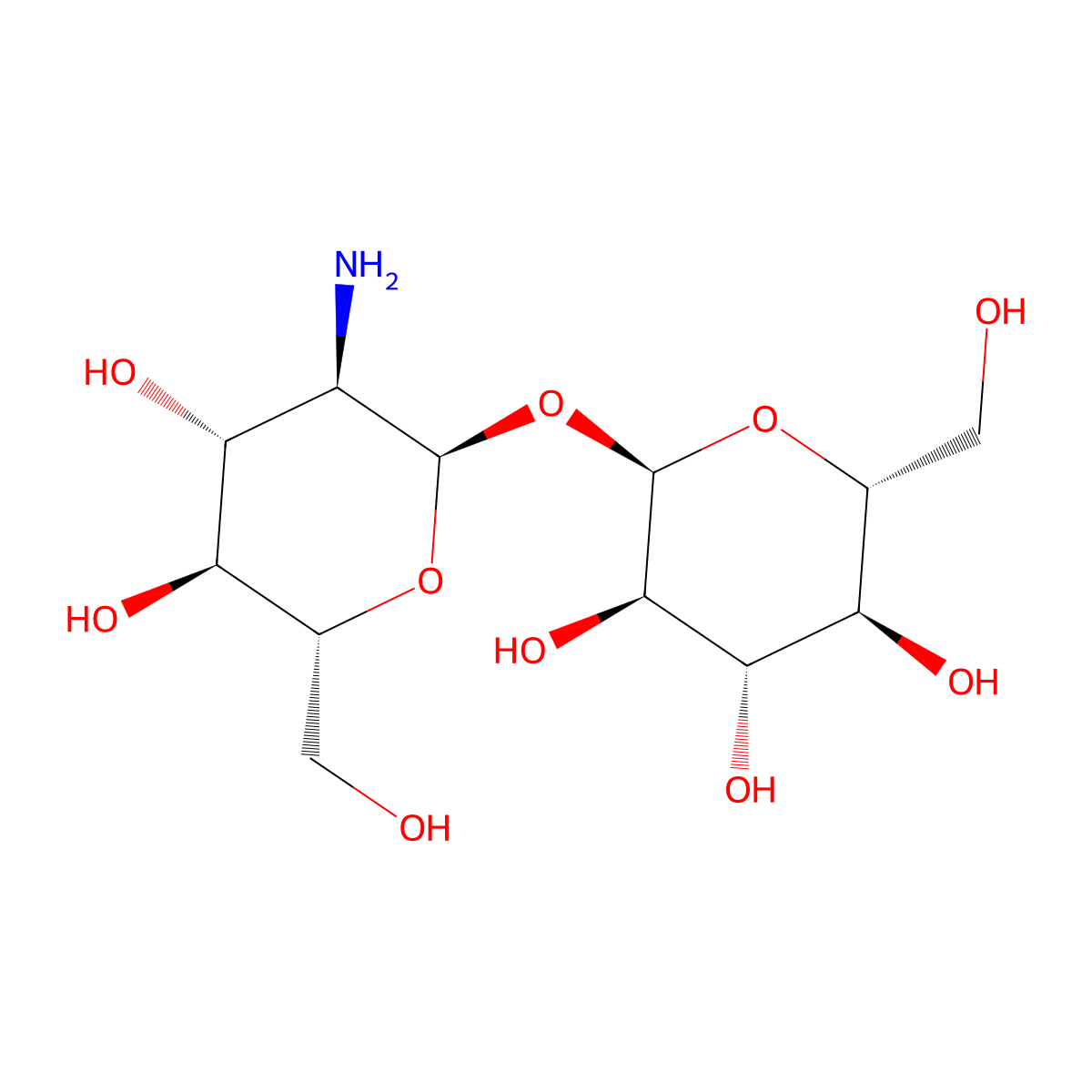 Trehalosamine molecular structure, CAS 27208-79-3
