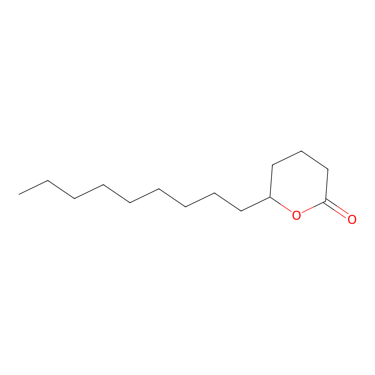 delta-TETRADECALACTONE molecular structure, CAS 2721-22-4