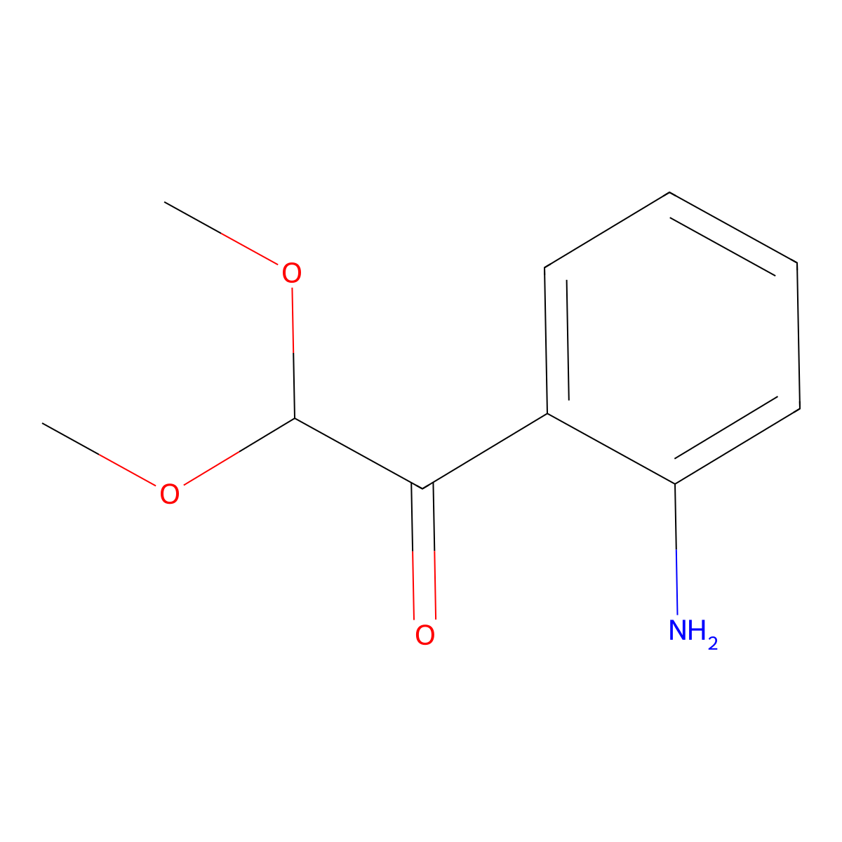1-(2-Amino-phenyl)-2,2-dimethoxy-ethanone molecular structure, CAS 2721-49-5