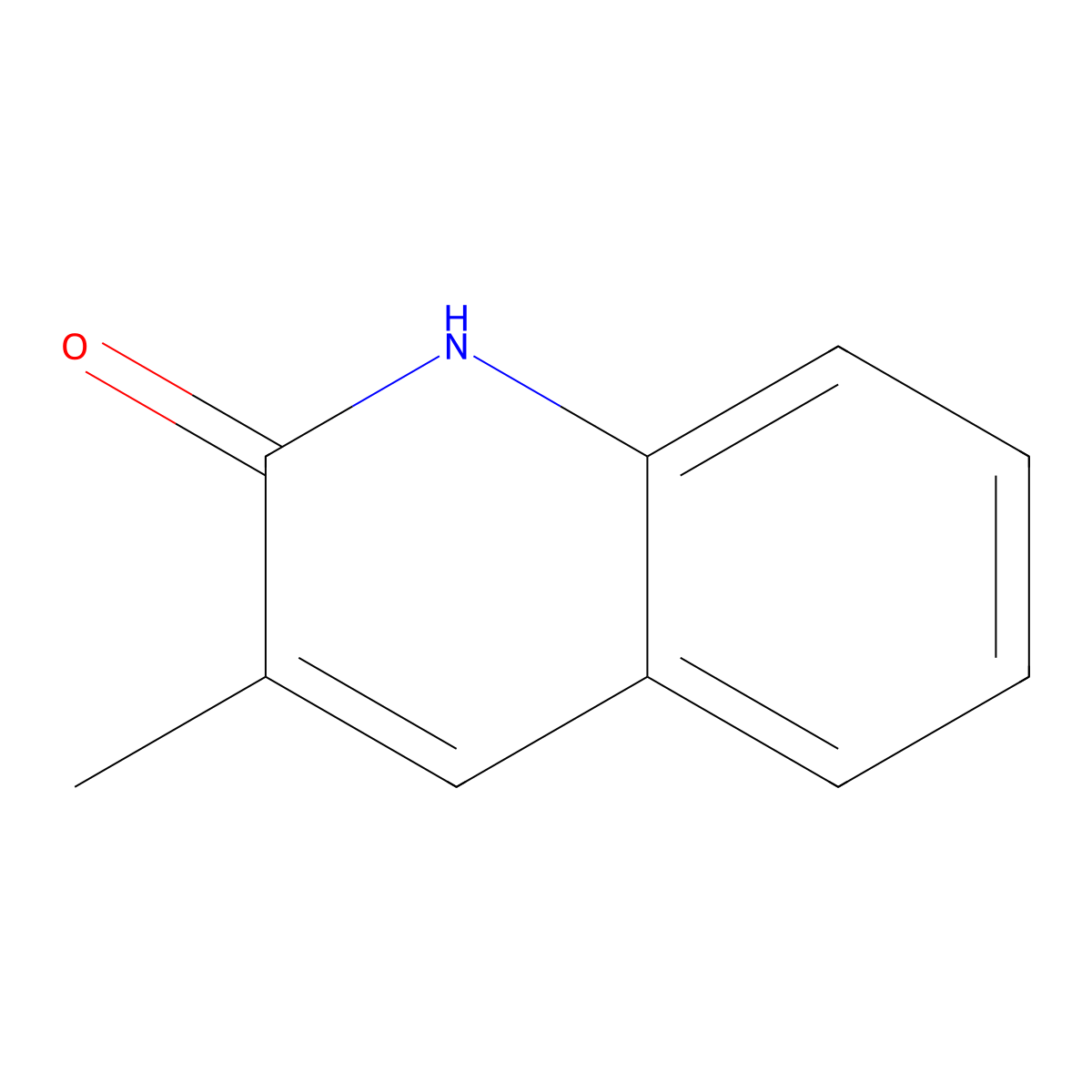 3-methylquinolin-2(1H)-one molecular structure, CAS 2721-59-7