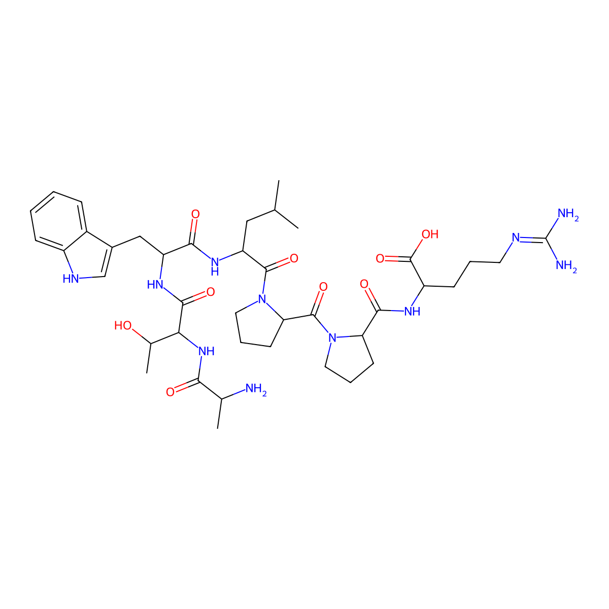 ATWLPPR Peptide molecular structure, CAS 272121-15-0