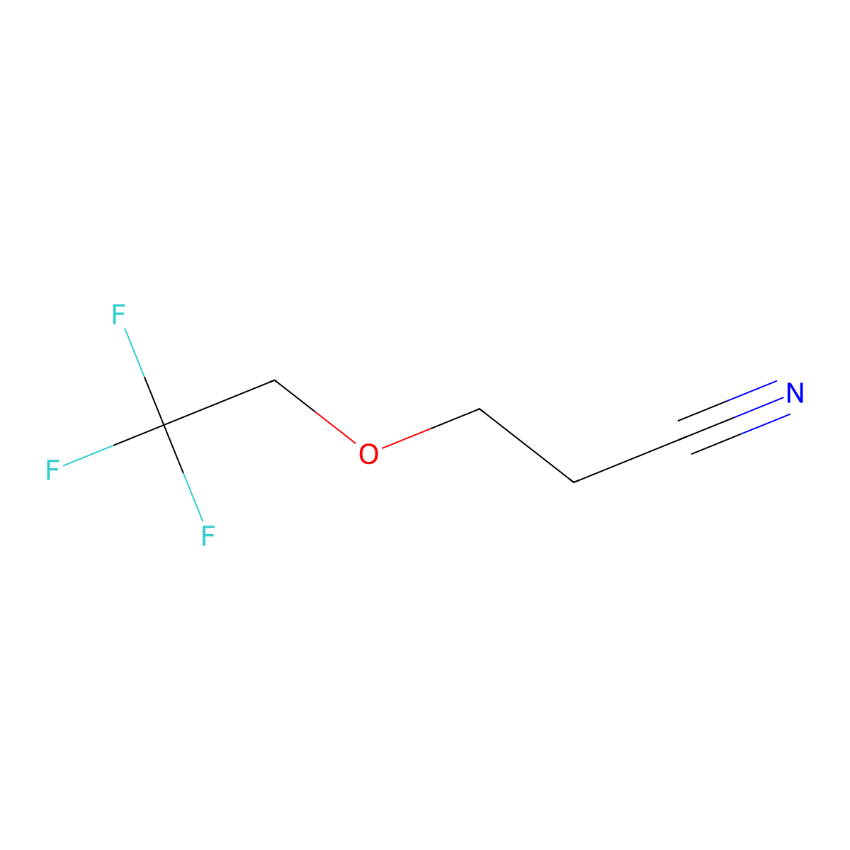 3-(2,2,2-Trifluoroethoxy)propionitrile molecular structure, CAS 272128-06-0