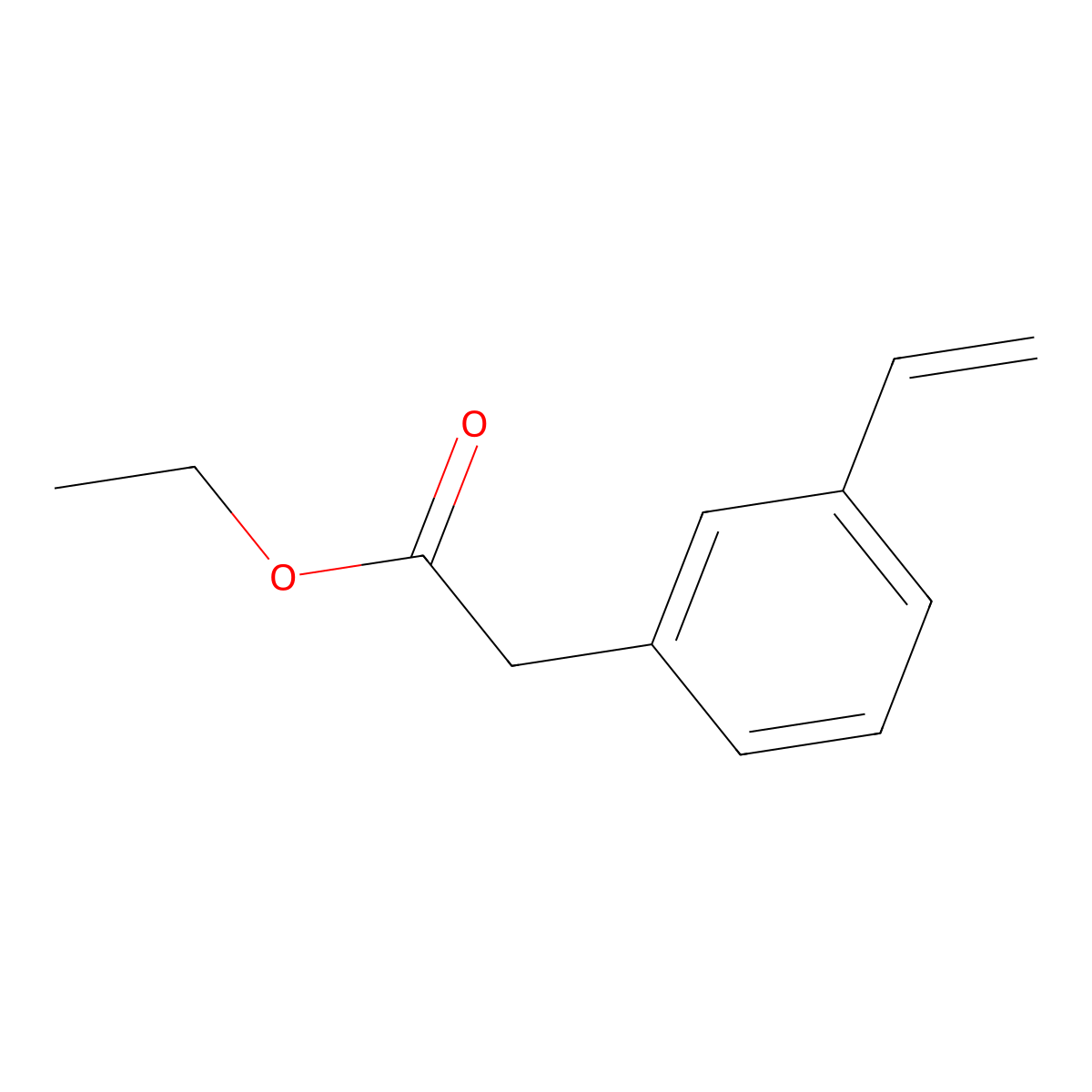 Ethyl 2-(3-vinylphenyl)acetate molecular structure, CAS 272130-45-7