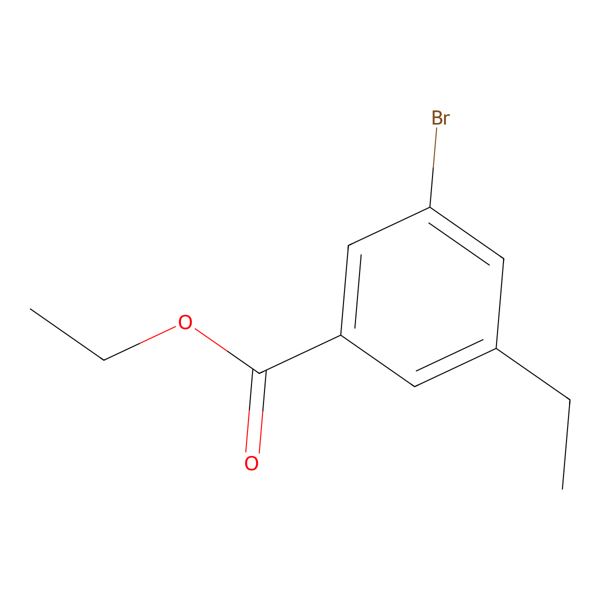 Ethyl 3-bromo-5-ethylbenzoate molecular structure, CAS 272130-62-8