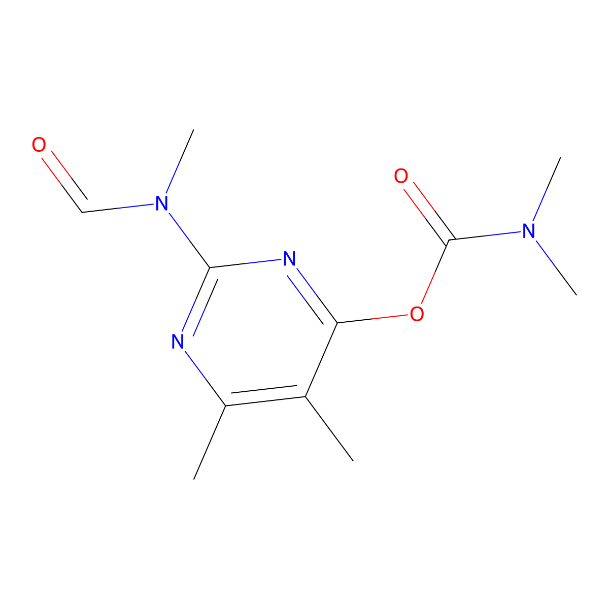 Desmethyl formamido piricarb molecular structure, CAS 27218-04-8