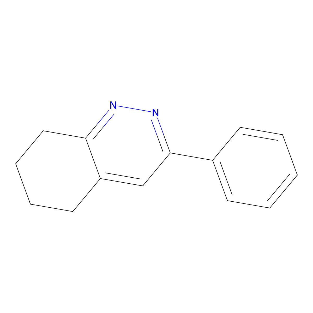 3-Phenyl-5,6,7,8-tetrahydrocinnoline molecular structure, CAS 27219-25-6