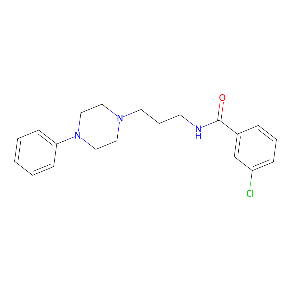 3-chloro-N-[3-(4-phenylpiperazin-1-yl)propyl]benzamide molecular structure, CAS 27219-51-8