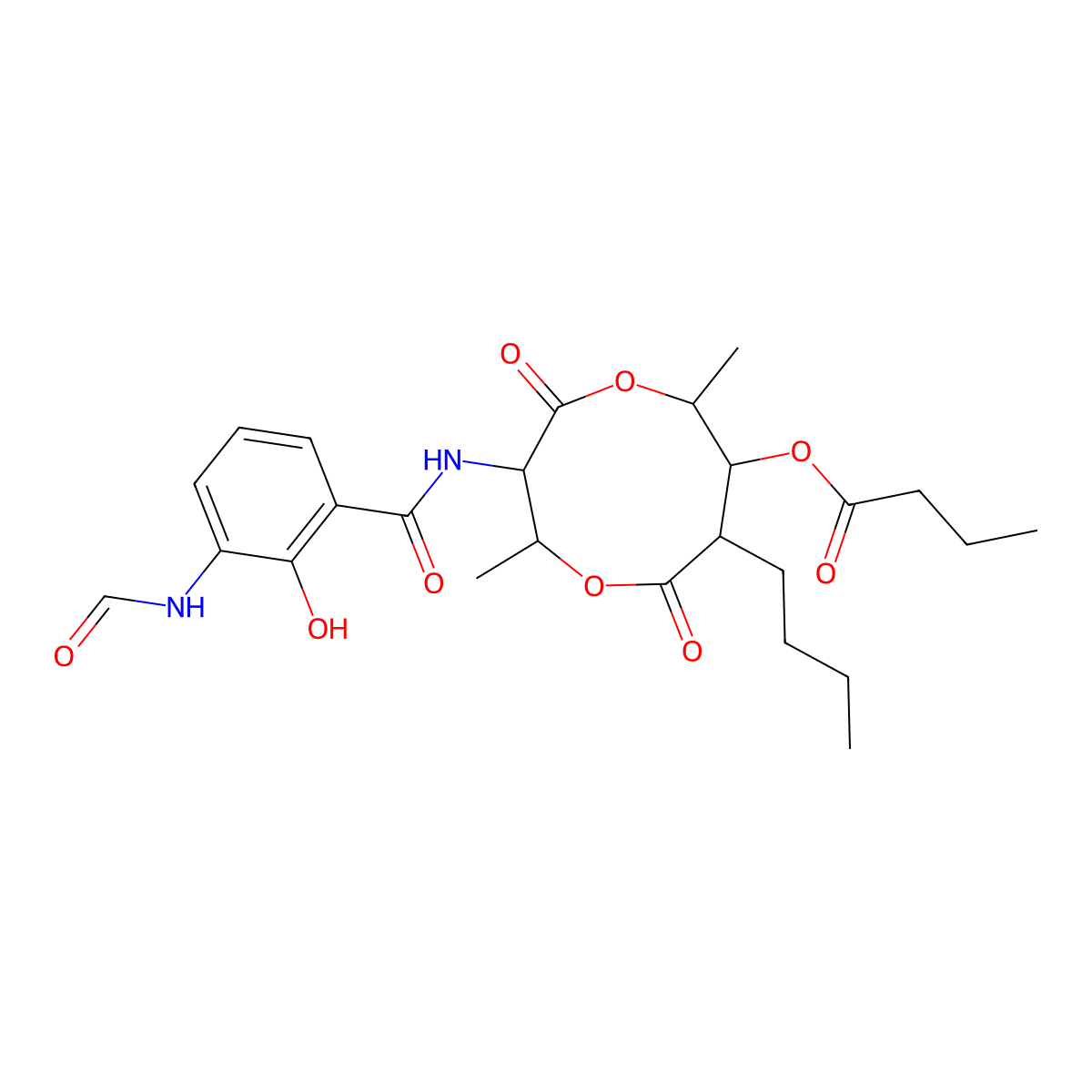 Antimycin A4 molecular structure, CAS 27220-59-3