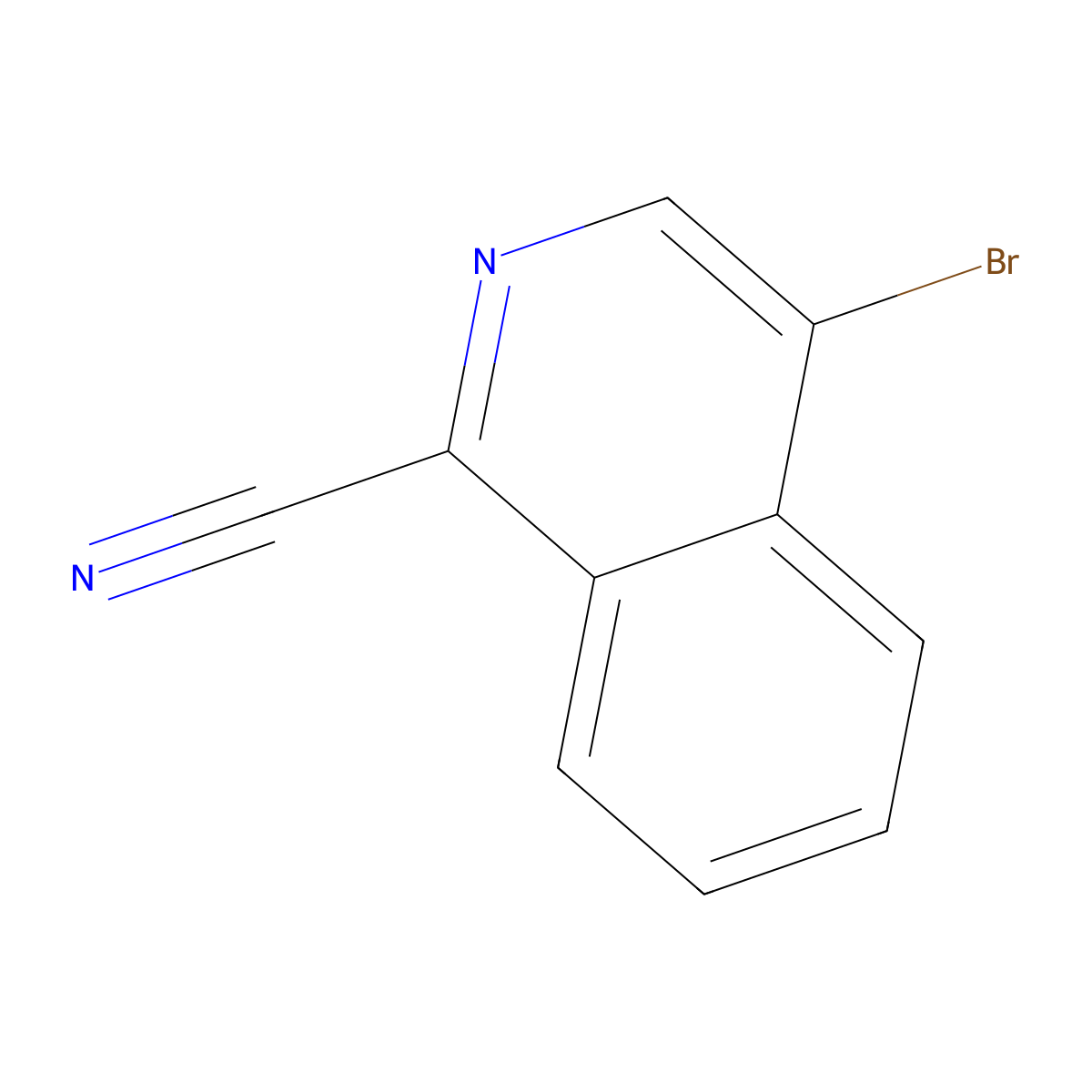 4-Bromoisoquinoline-1-carbonitrile molecular structure, CAS 27224-09-5