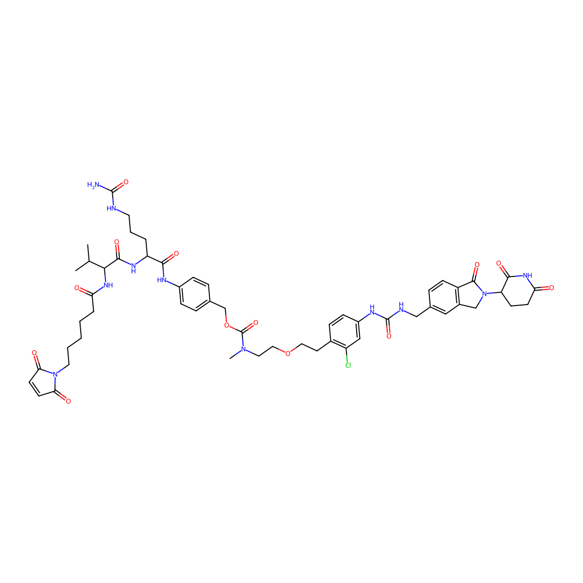 MC-VC-PABC-amide-PEG1-CH2-CC-885 molecular structure, CAS 2722697-82-5