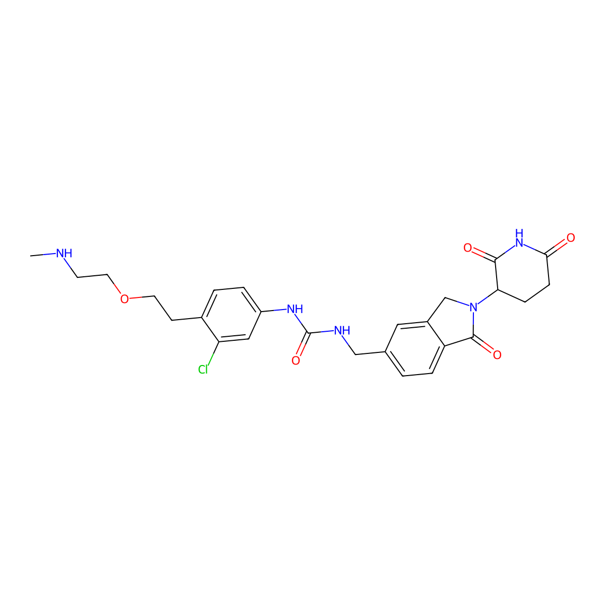 CC-885-CH2-Peg1-NH-CH3 molecular structure, CAS 2722698-03-3