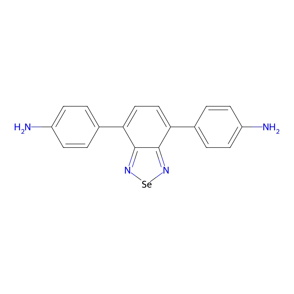 4,4'-(Benzo[c][1,2,5]selenadiazole-4,7-diyl)dianiline molecular structure, CAS 2722717-95-3