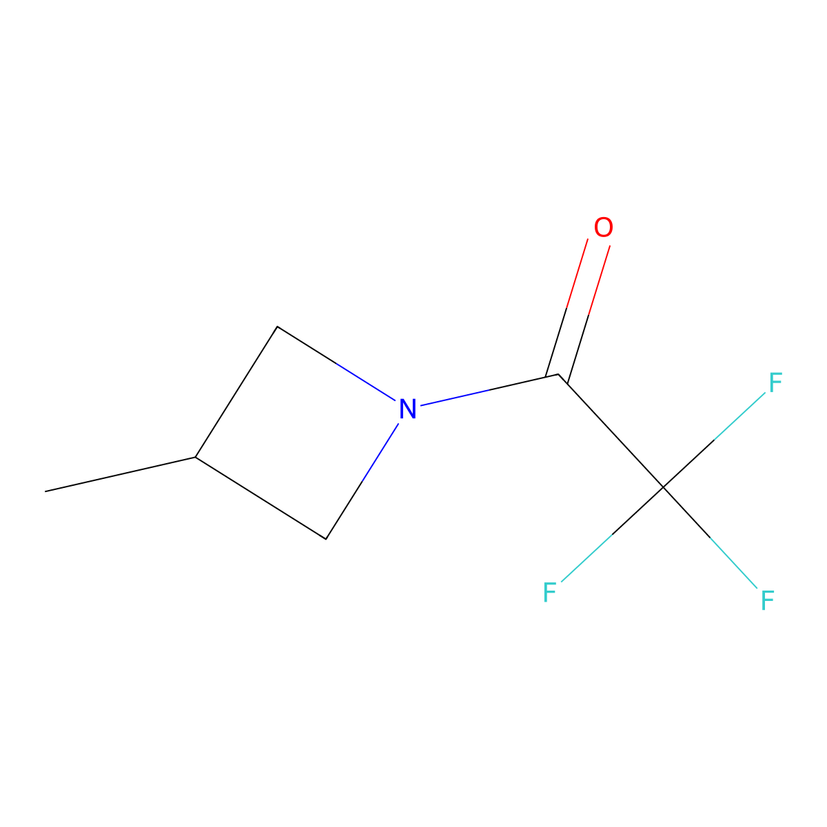 2,2,2-Trifluoro-1-(3-methylazetidin-1-yl)ethan-1-one molecular structure, CAS 27230-56-4