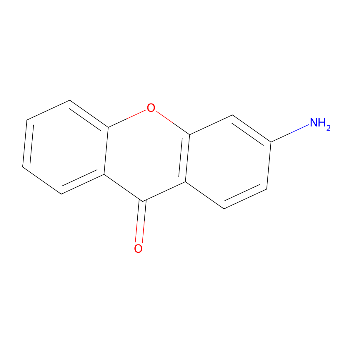 3-Amino-9H-xanthen-9-one molecular structure, CAS 27231-26-1