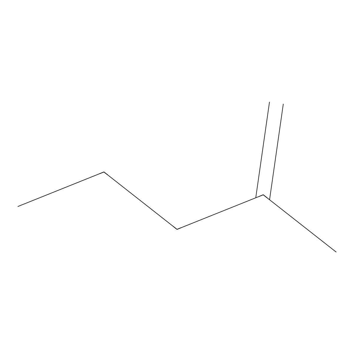 2-Methyl-1-pentene molecular structure, CAS 27236-46-0