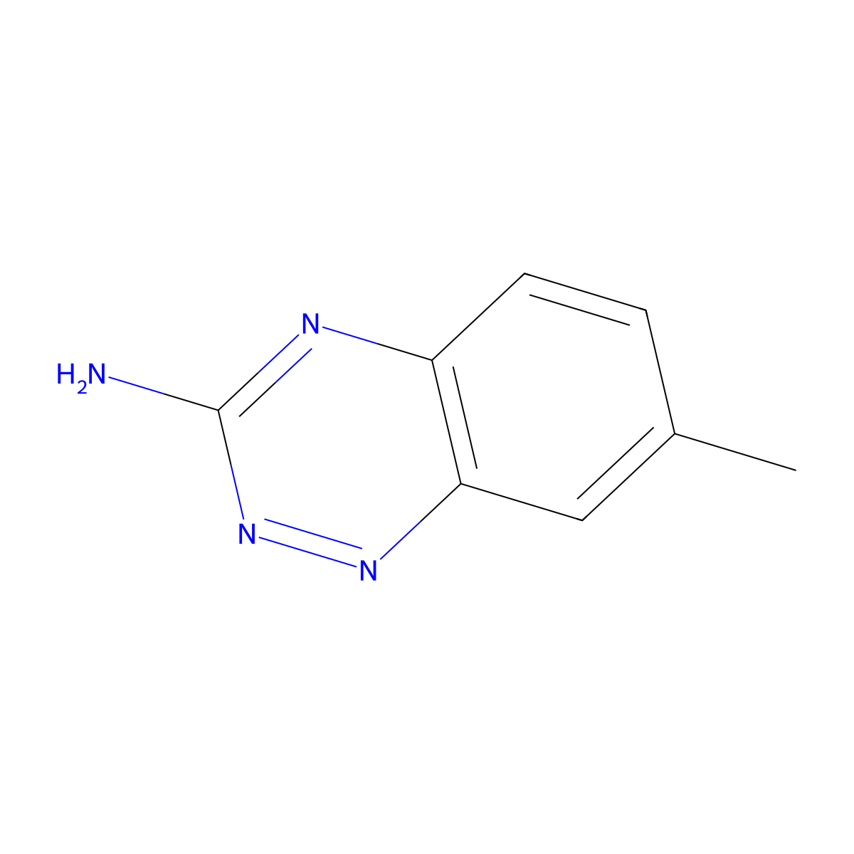 3-Amino-7-methyl-1,2,4-benzotriazine molecular structure, CAS 27238-39-7
