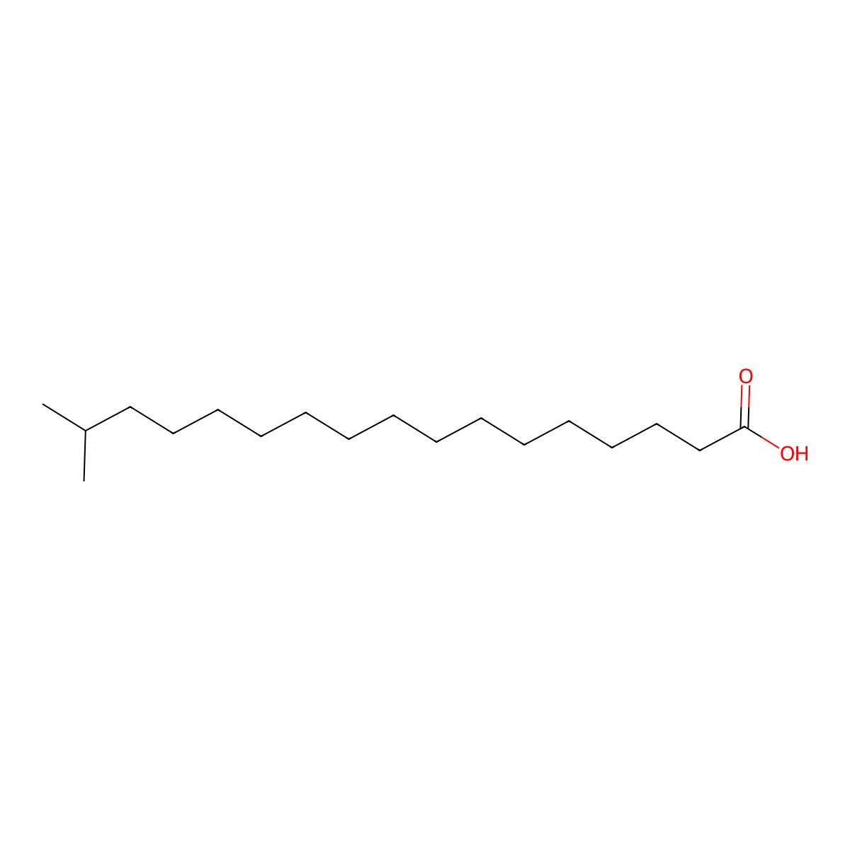 16-Methylheptadecanoic Acid molecular structure, CAS 2724-58-5