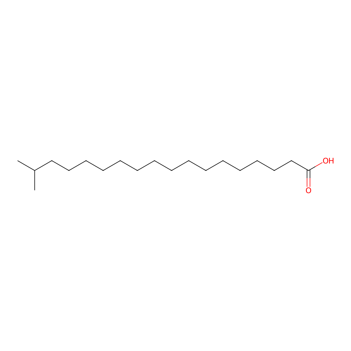 17-Methyloctadecanoic acid molecular structure, CAS 2724-59-6