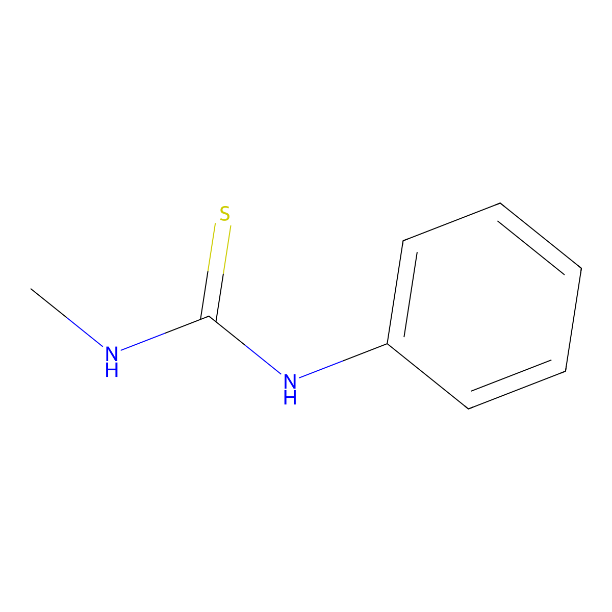1-Methyl-3-phenylthiourea molecular structure, CAS 2724-69-8