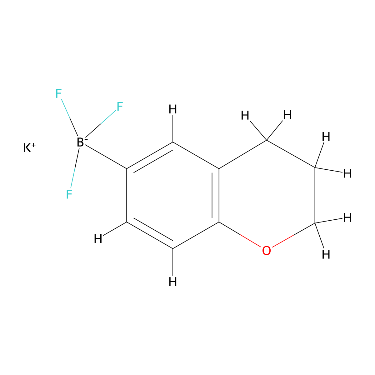 potassium 3,4-dihydro-2H-1-benzopyran-6-yltrifluoroboranuide molecular structure, CAS 2724247-50-9