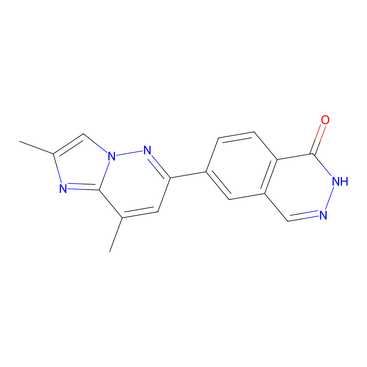 6-{2,8-Dimethylimidazo[1,2-b]pyridazin-6-yl}-1,2-dihydrophthalazin-1-one molecular structure, CAS 2724264-56-4