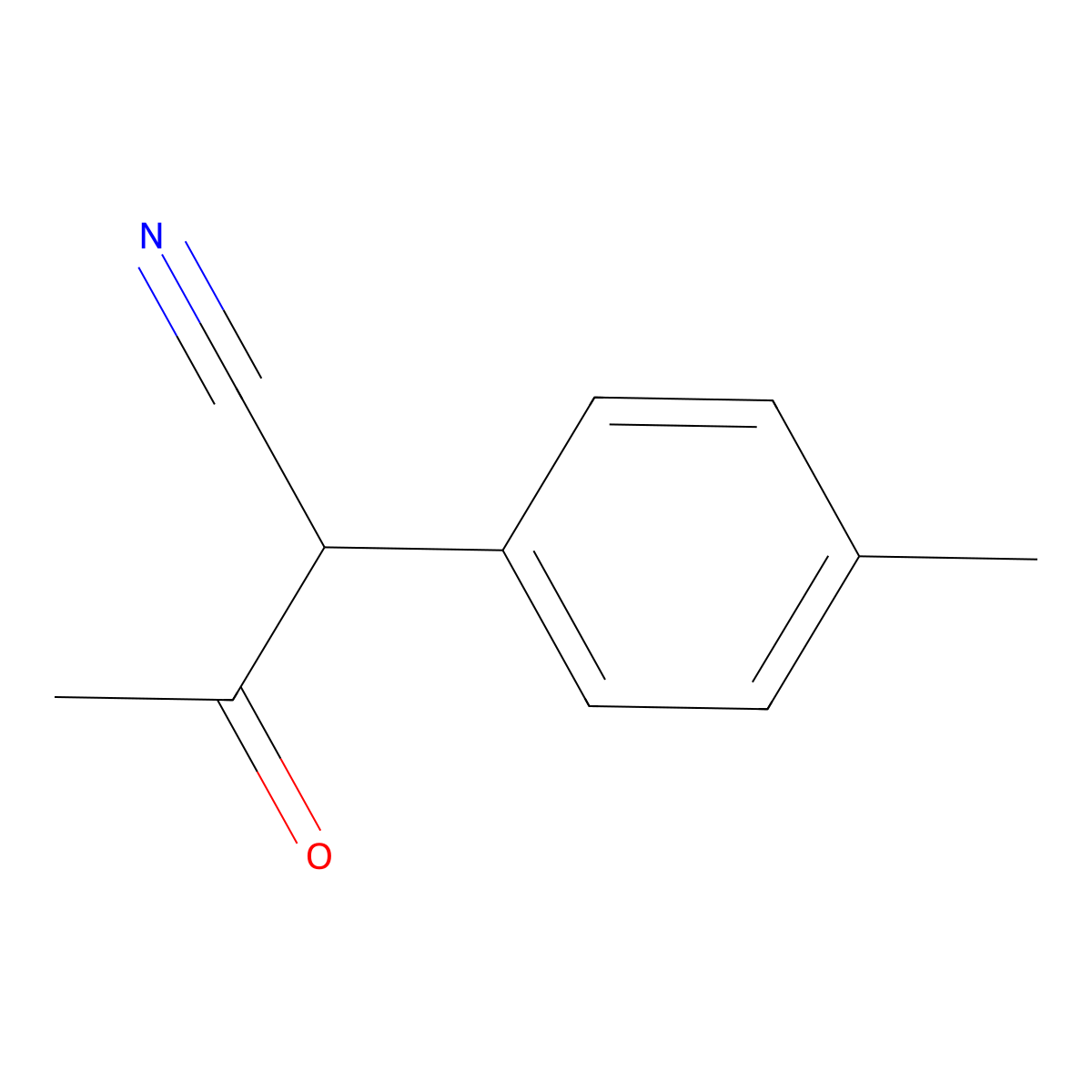 2-(4-Methylphenyl)-3-oxobutanenitrile molecular structure, CAS 27243-91-0