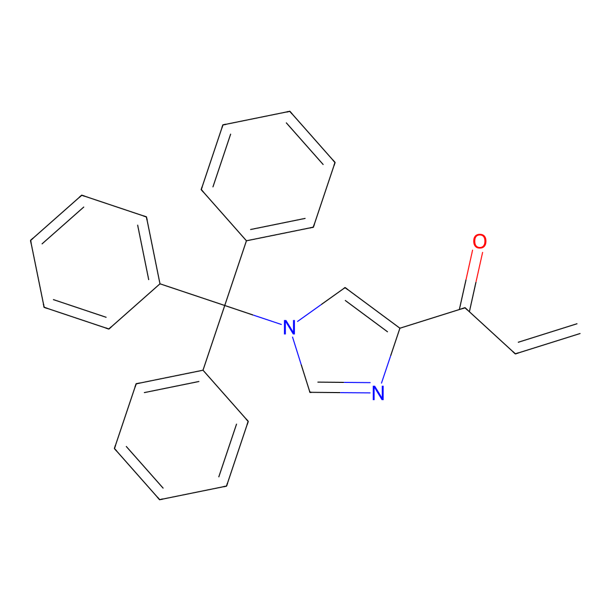 2-Propen-1-one, 1-[1-(triphenylmethyl)-1H-imidazol-4-yl]- molecular structure, CAS 272438-83-2