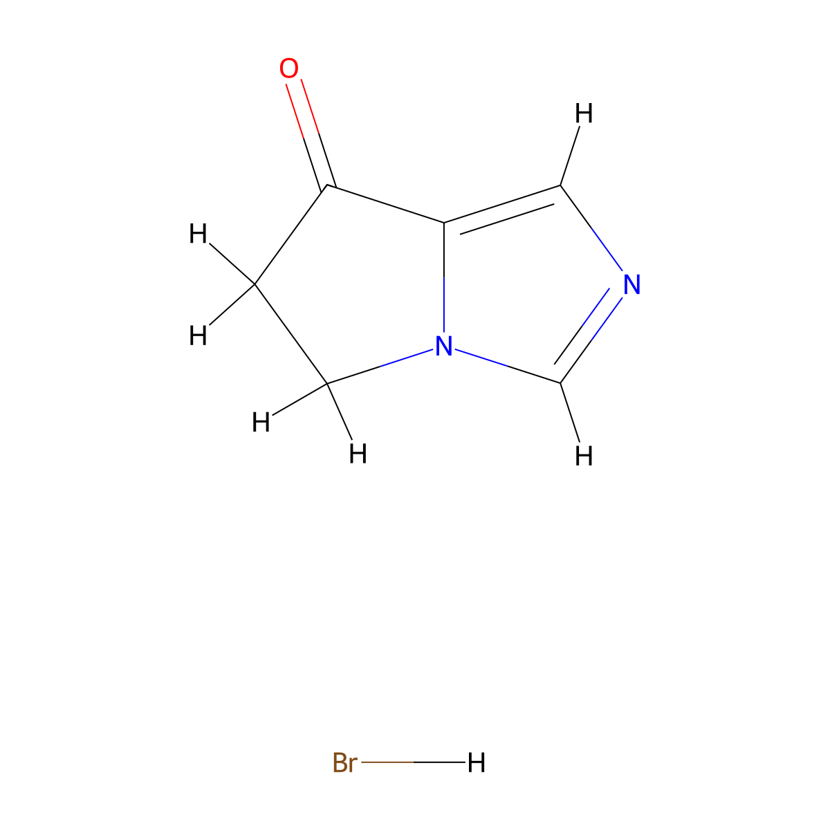 5H-Pyrrolo[1,2-c]imidazol-7(6H)-one hydrobromide molecular structure, CAS 272438-84-3