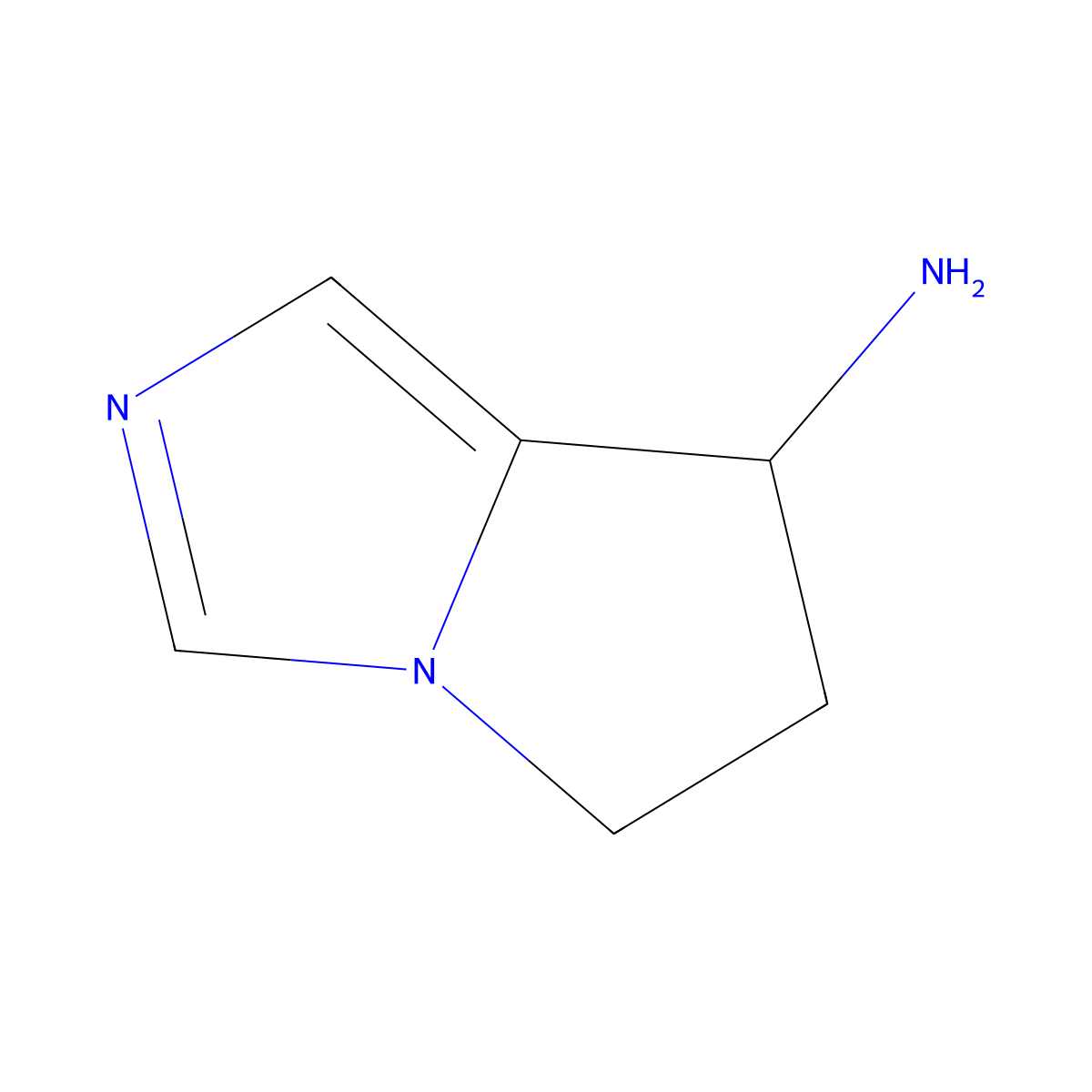6,7-Dihydro-5H-pyrrolo[1,2-c]imidazol-7-amine molecular structure, CAS 272438-86-5