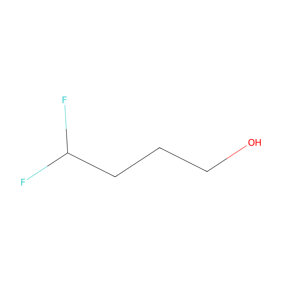 4,4-Difluorobutan-1-ol molecular structure, CAS 272440-79-6