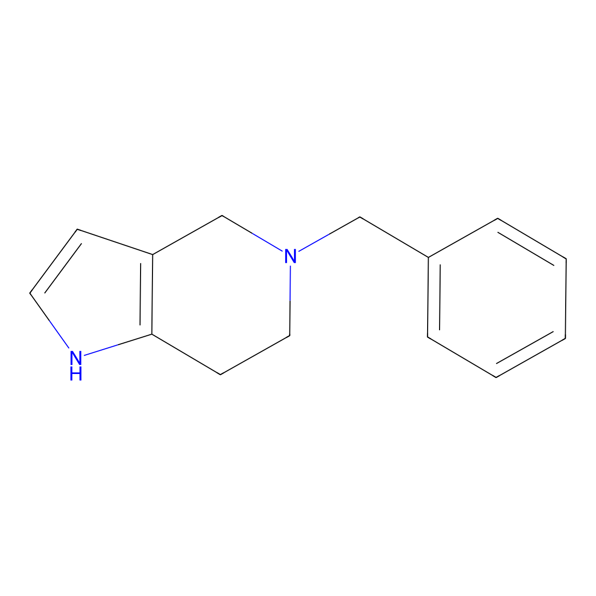 5-Benzyl-1,4,6,7-tetrahydropyrrolo[3,2-c]pyridine molecular structure, CAS 272442-27-0