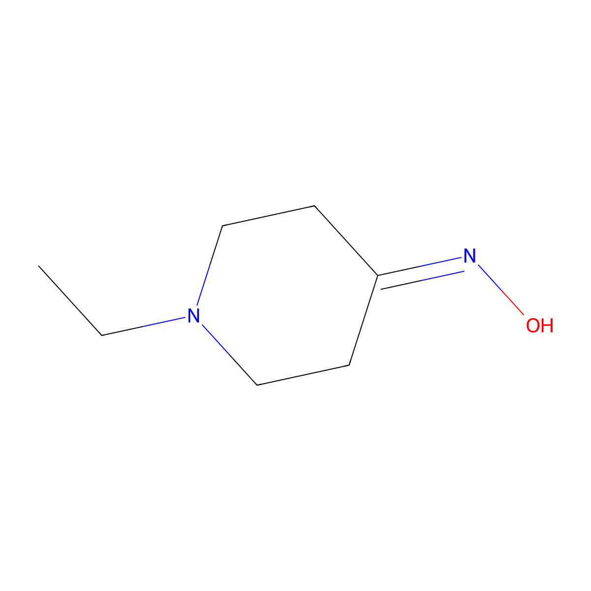 N-(1-ethylpiperidin-4-ylidene)hydroxylamine molecular structure, CAS 272442-34-9
