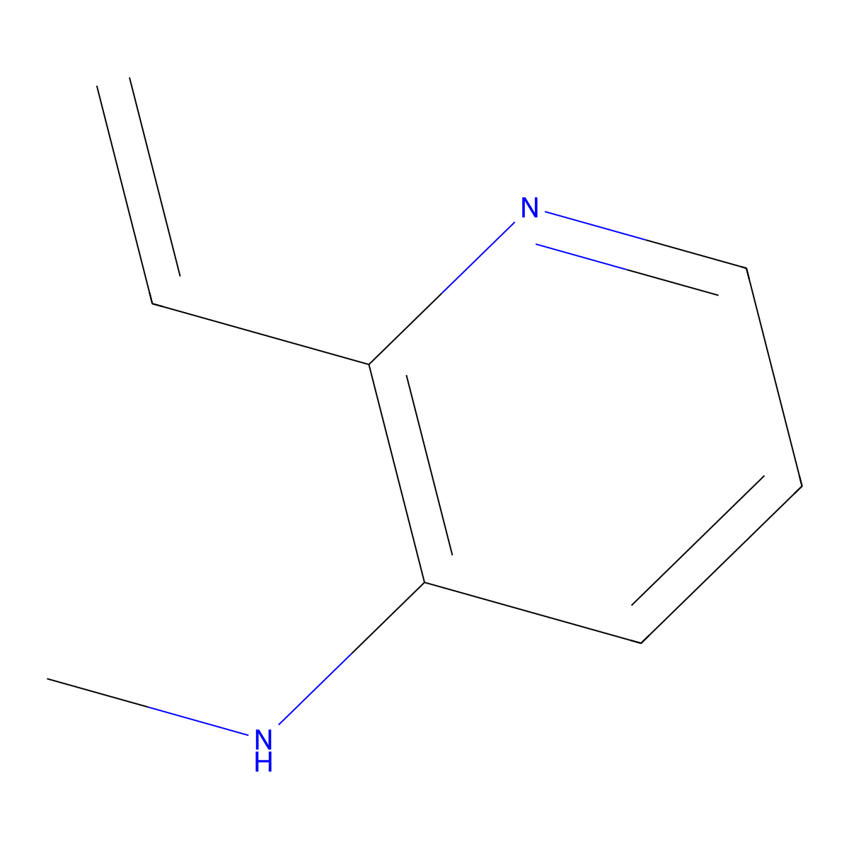2-ethenyl-N-methylpyridin-3-amine molecular structure, CAS 272443-32-0