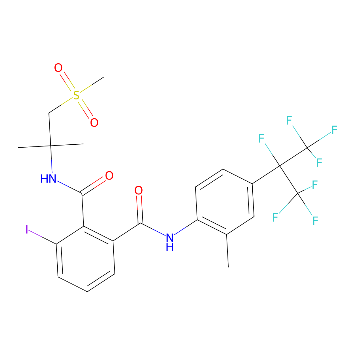Flubendiamide molecular structure, CAS 272451-65-7