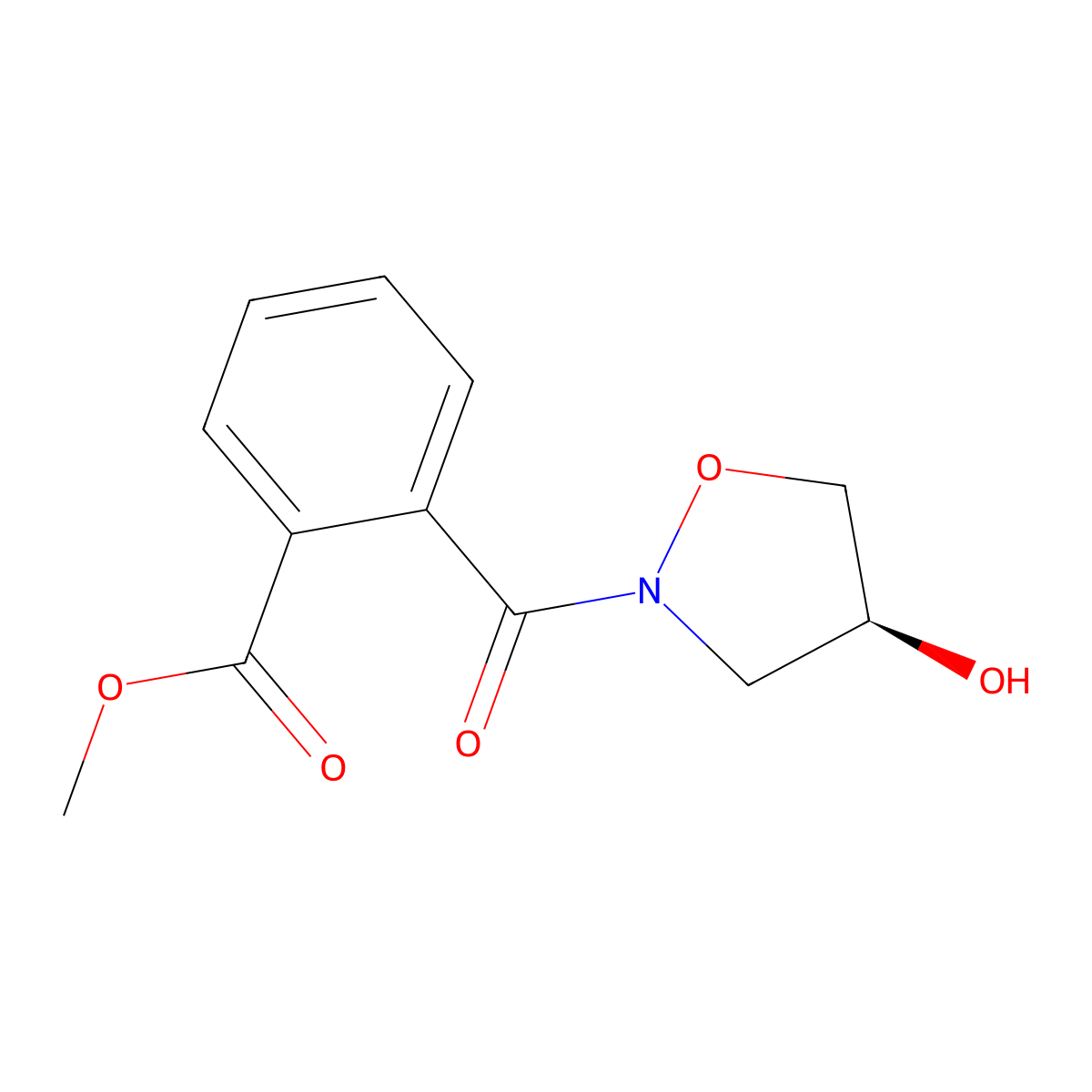 Methyl (S)-2-(4-Hydroxyisoxazolidine-2-carbonyl)benzoate molecular structure, CAS 272459-61-7