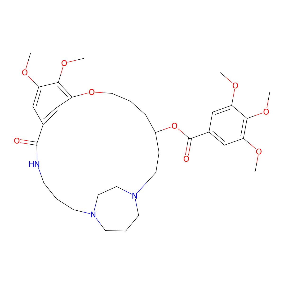 [(16R)-9,10-dimethoxy-6-oxo-12-oxa-1,5,19-triazatricyclo[17.3.2.17,11]pentacosa-7(25),8,10-trien-16-yl] 3,4,5-trimethoxybenzoate molecular structure, CAS 2724937-55-5