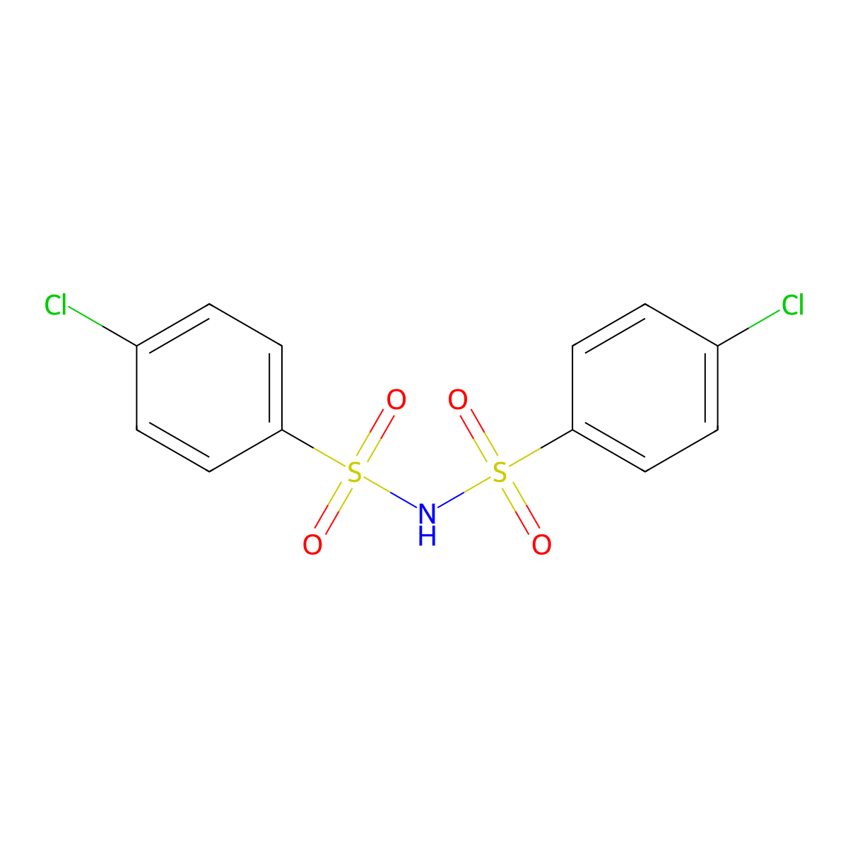 4,4'-Dichlorodiphenyldisulfimide molecular structure, CAS 2725-55-5