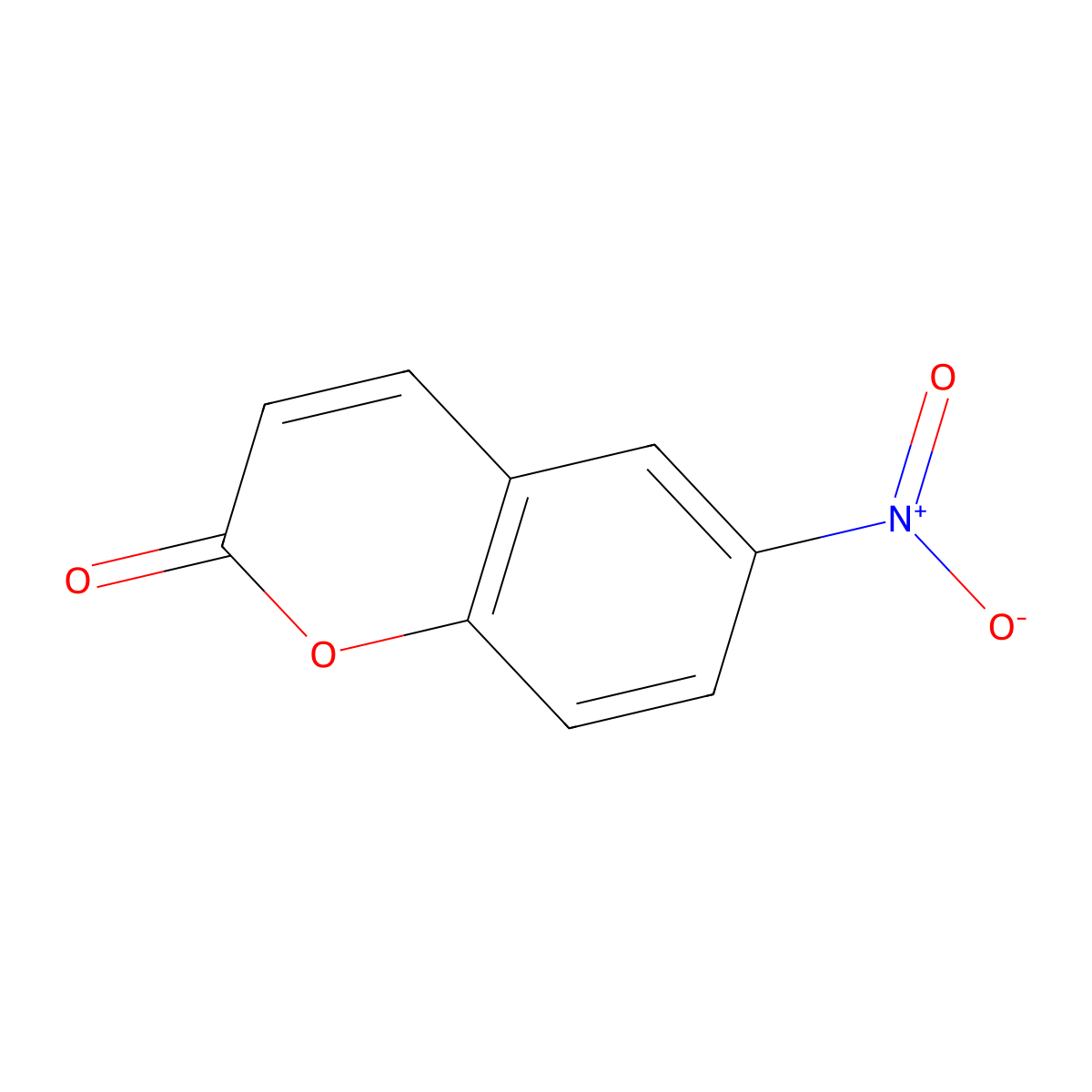 6-Nitro-2-benzopyrone molecular structure, CAS 2725-81-7
