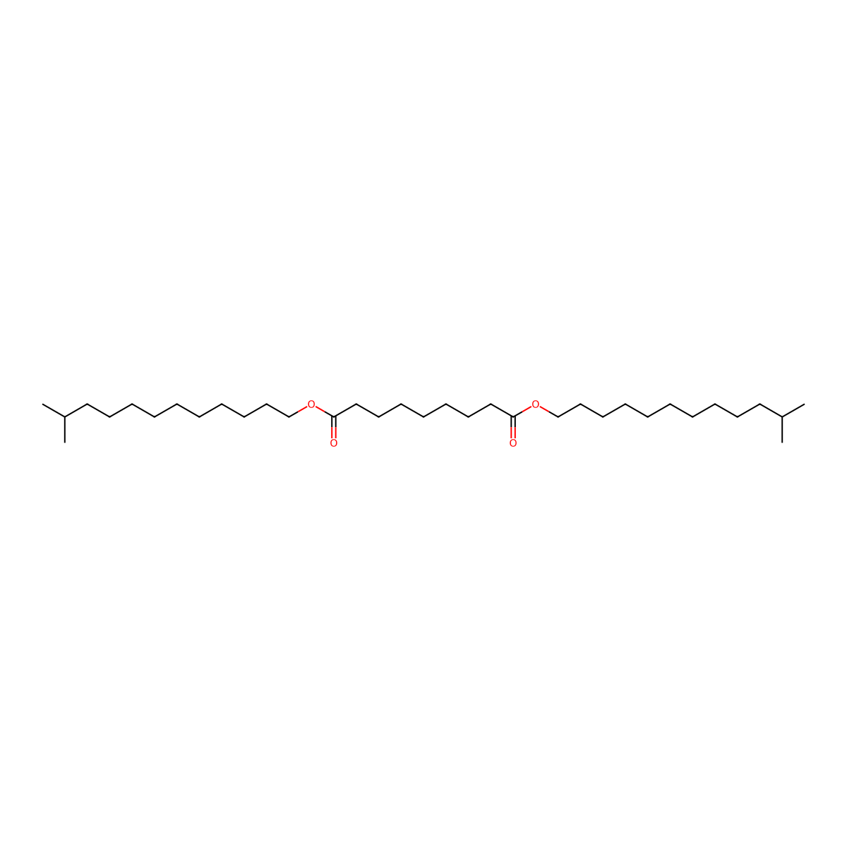 Diisotridecyl azelate molecular structure, CAS 27251-77-0