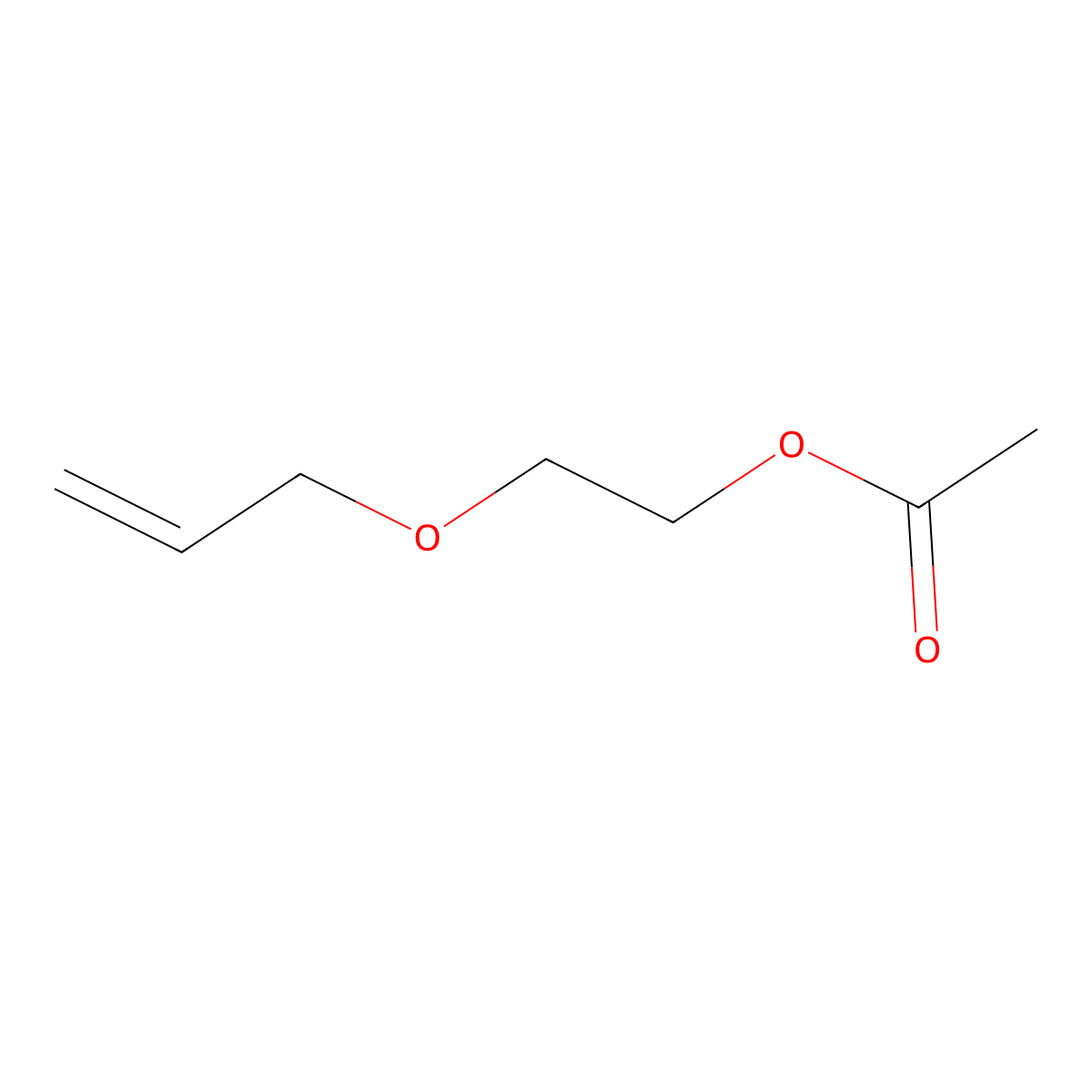 Ethanol, 2-allyloxy, acetate molecular structure, CAS 27252-87-5