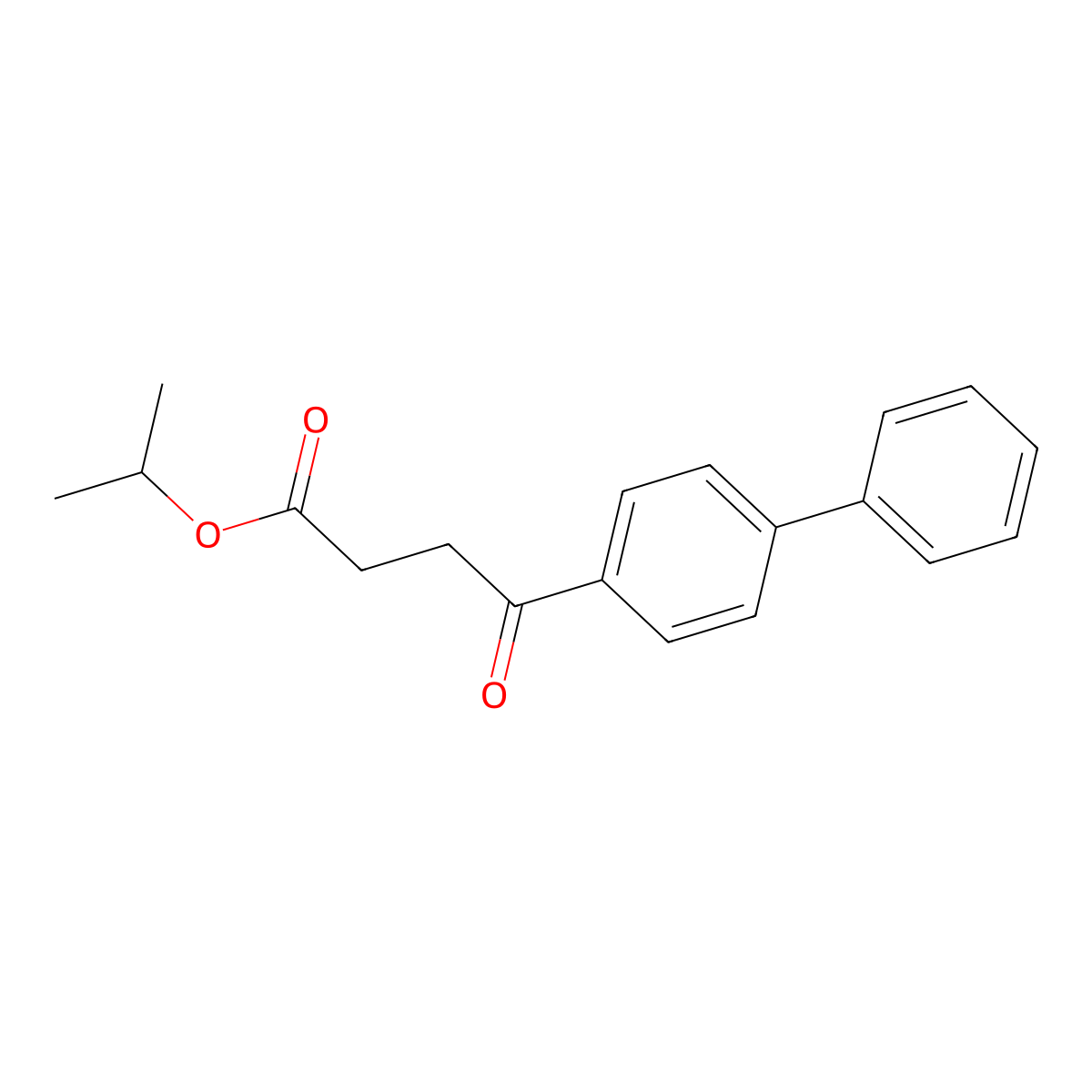 Propan-2-yl 4-oxo-4-(4-phenylphenyl)butanoate molecular structure, CAS 2725579-21-3
