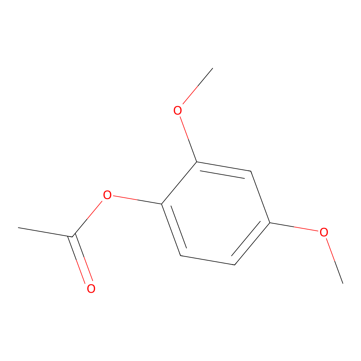 2,4-Dimethoxyphenyl acetate molecular structure, CAS 27257-07-4