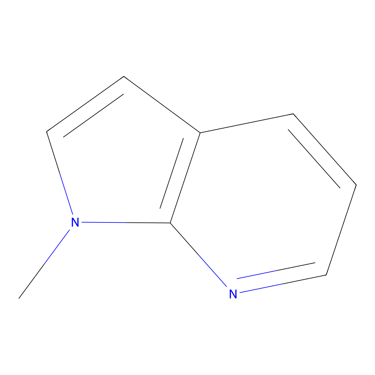 N-methyl-7-azaindole molecular structure, CAS 27257-15-4