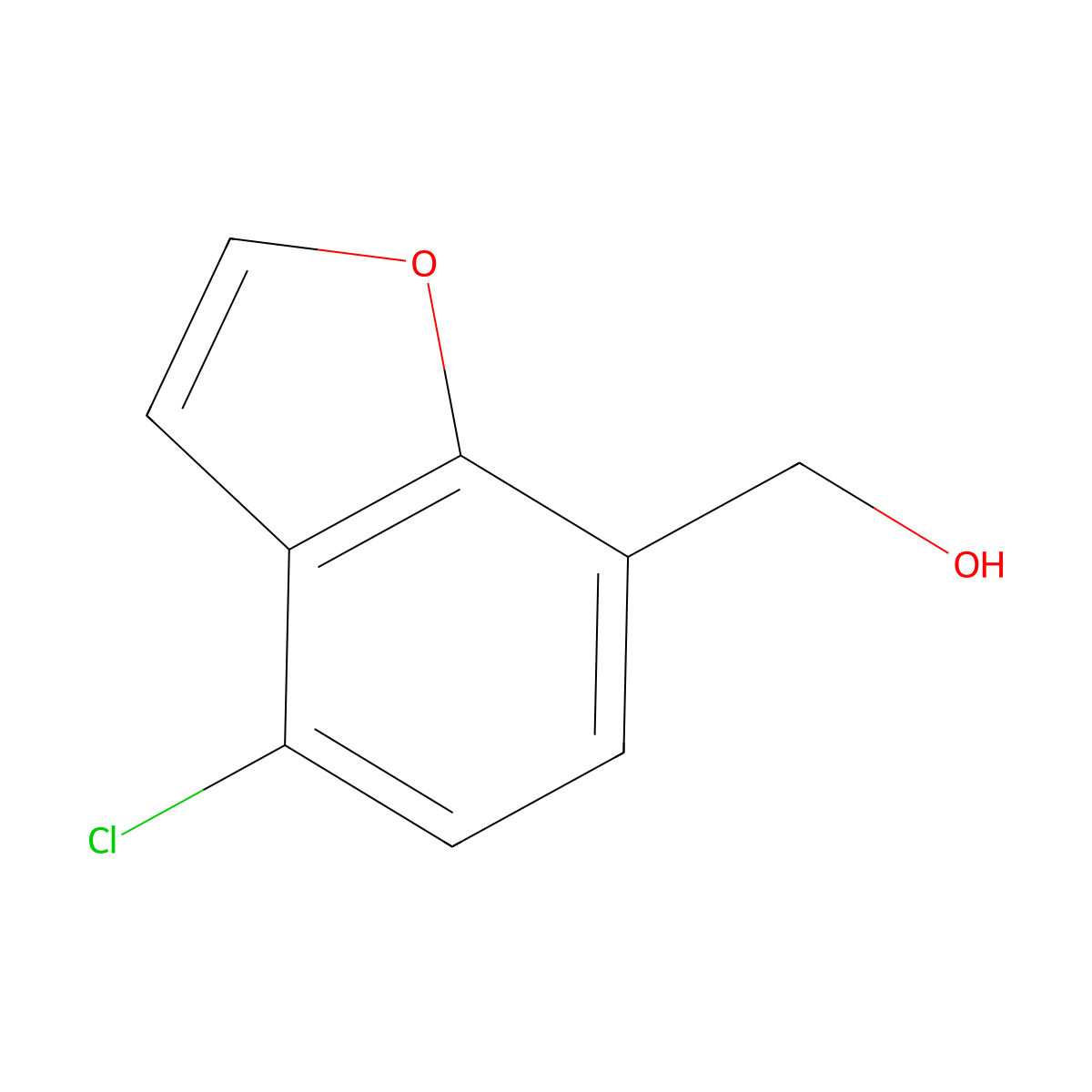 (4-Chlorobenzofuran-7-yl)methanol molecular structure, CAS 2725741-72-8