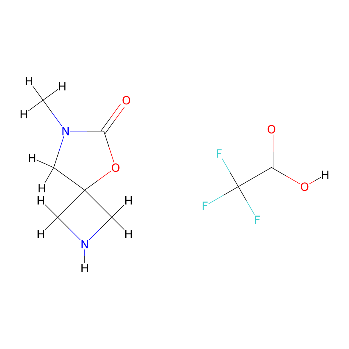 7-Methyl-5-oxa-2,7-diazaspiro[3.4]octan-6-one;2,2,2-trifluoroacetic acid molecular structure, CAS 2725790-97-4