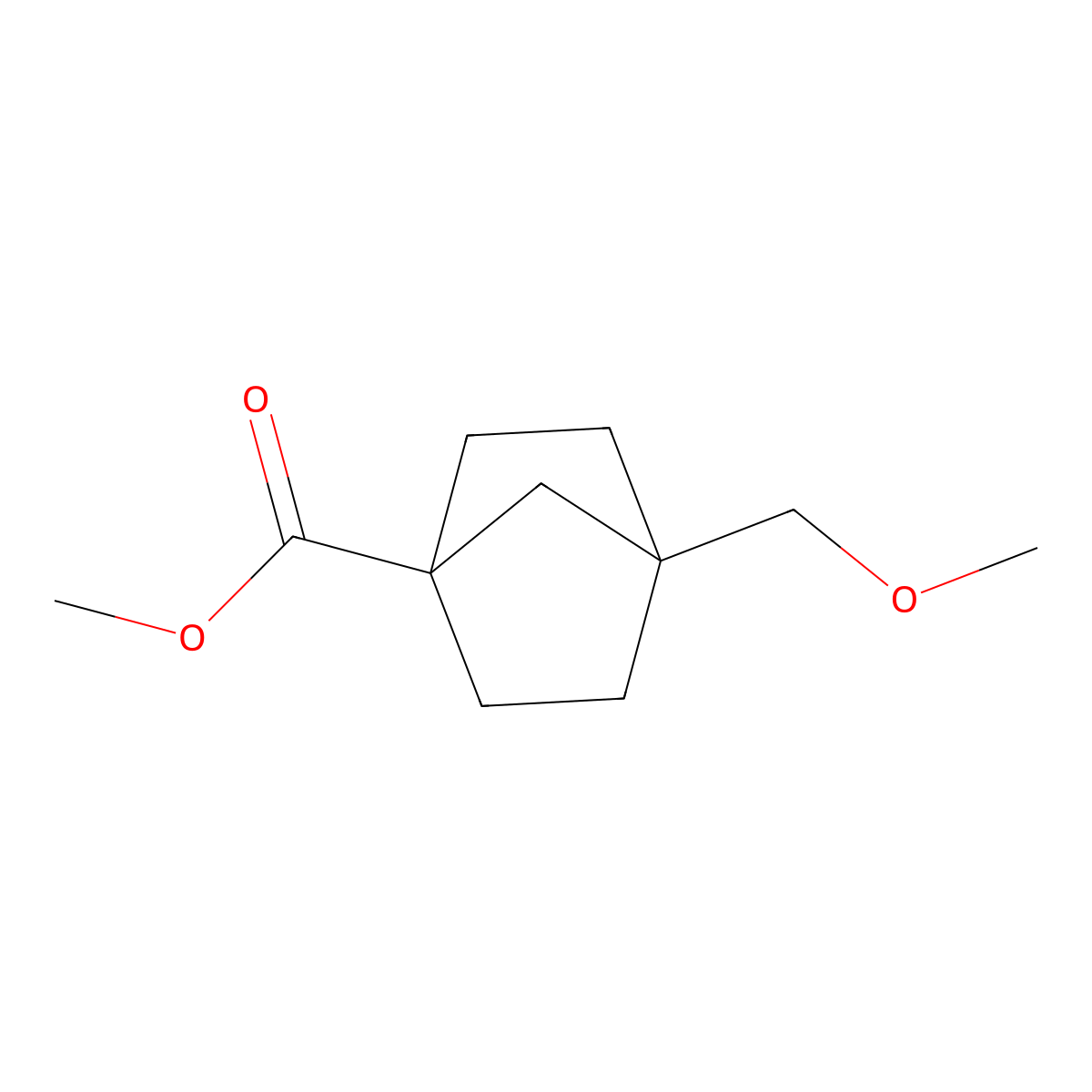 Methyl 4-(methoxymethyl)norbornane-1-carboxylate molecular structure, CAS 2725791-10-4