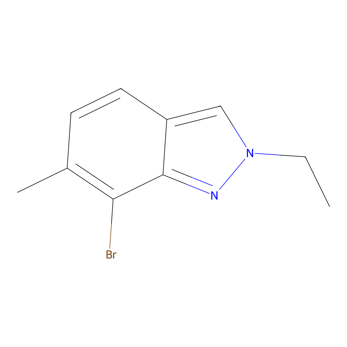 7-Bromo-2-ethyl-6-methyl-indazole molecular structure, CAS 2725791-25-1