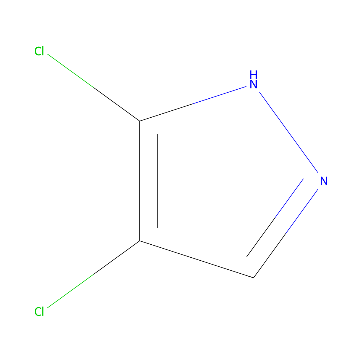 4,5-dichloro-1H-pyrazole molecular structure, CAS 27258-17-9