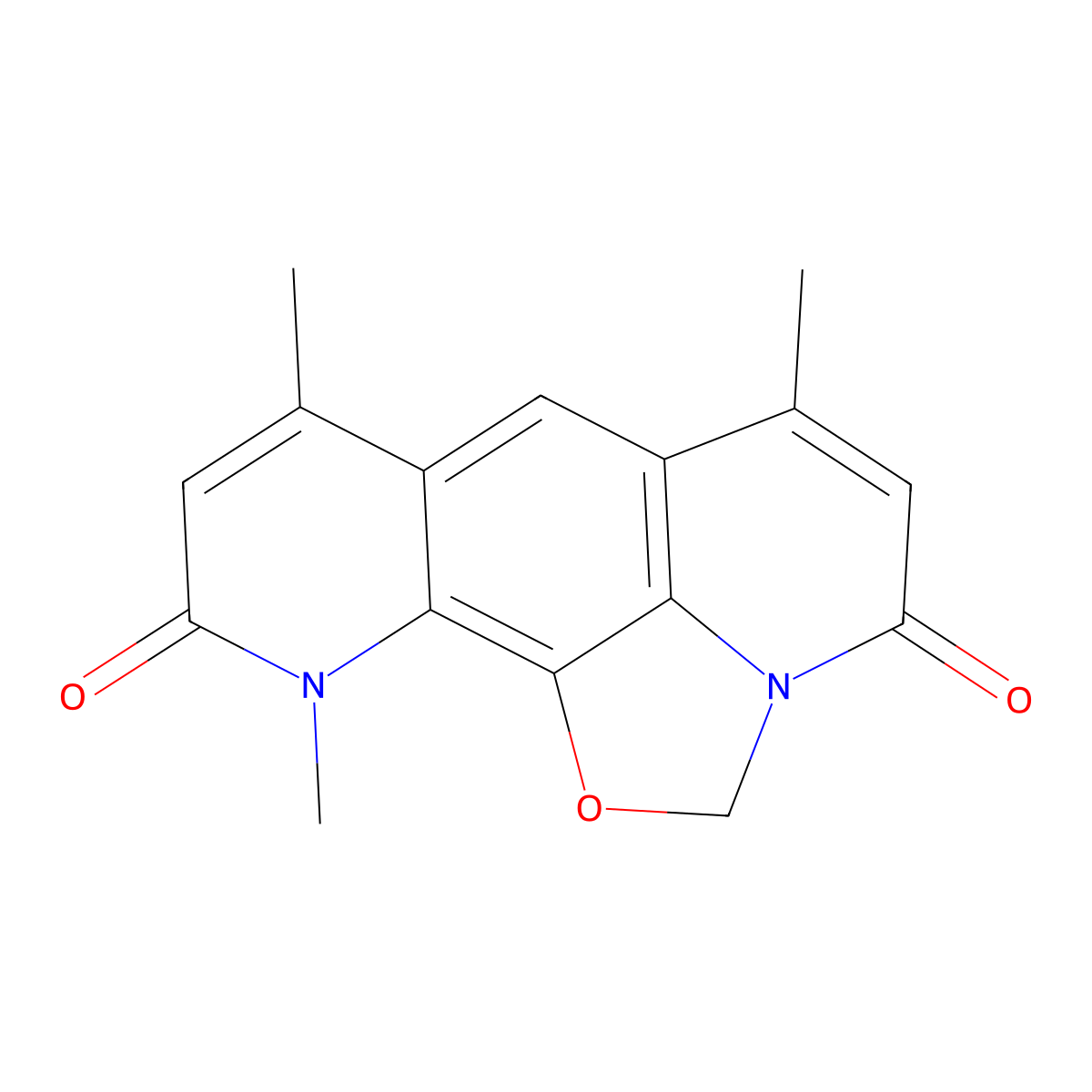 Deoxynybomycin molecular structure, CAS 27259-98-9