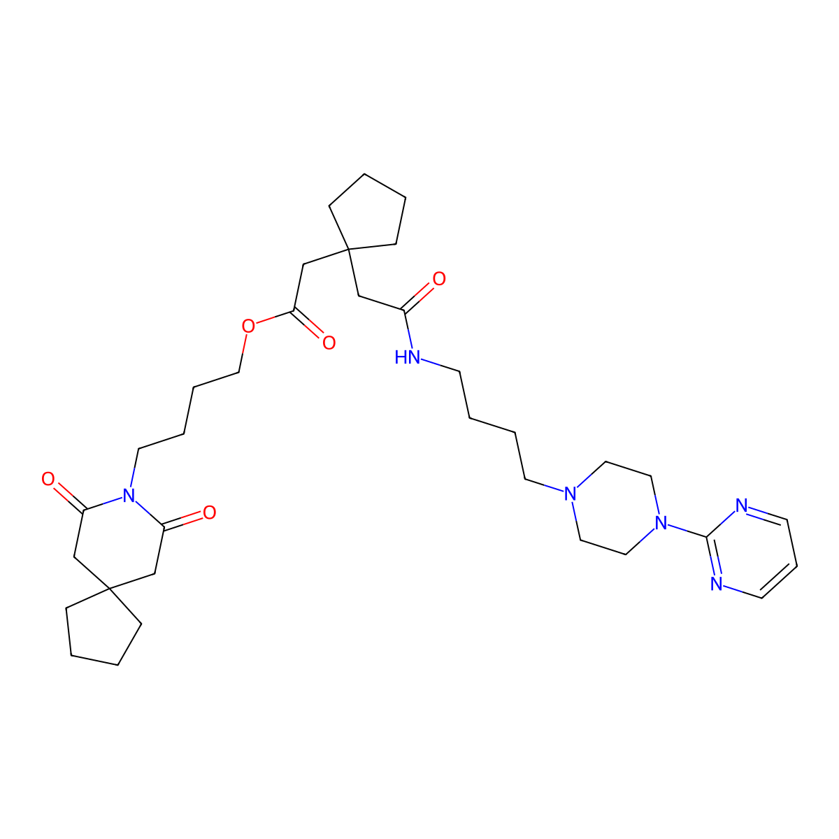 Buspirone EP Impurity J molecular structure, CAS 2726492-72-2